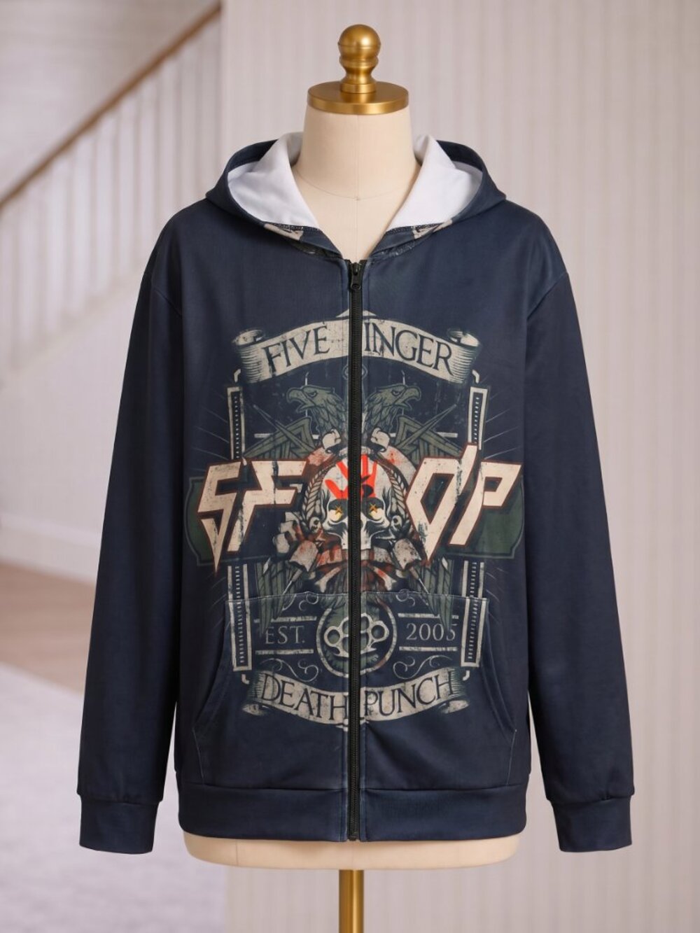 FIVE FINGER DEATH PUNCH       BAND ZIPPERED HOODIE